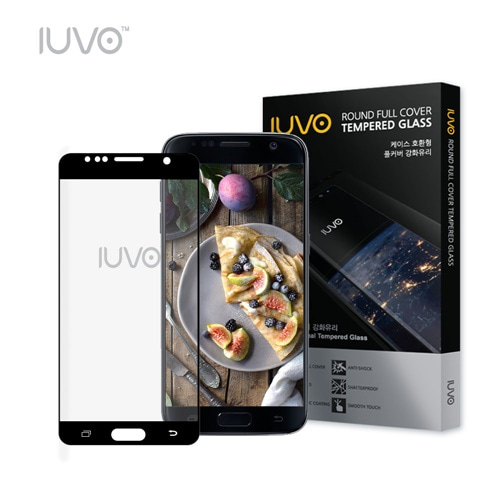IUVO 3D 케이스호환형 라운드 풀커버강화유리(지문인식)