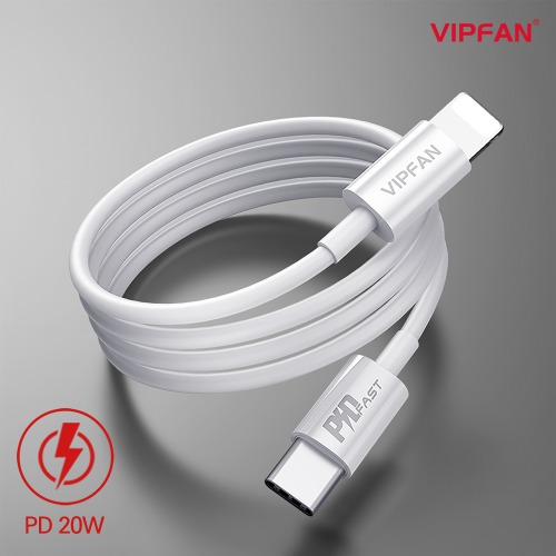 VIPFAN 20W PD 고속충전케이블 P01 1M (C to 8핀)