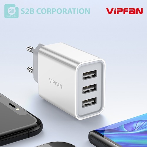 VIPFAN 3포트 USB 충전기(CG-K3)